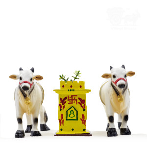 Tulasi Chettu And Cow Combo